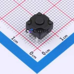TSW08111-060B331BA Tactile Switch Through hole Component (THT)-4P,8x8mm Switch Single Pole Single Throw Round Button 1.8N 8mm - Product Image 1