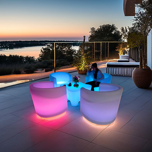 Ensembles de meubles de table d'extérieur, table LED, table basse, table de bar, table d'extérieur pour jardin, fête, événement, <span class=keywords><strong>vacances</strong></span> - Product Image 6