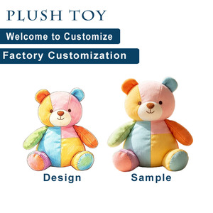 Juguetes de Peluche al por Mayor de Fábrica, Lindos Osos de Peluche, Juguetes de Peluche Personalizados Ecológicos y Coloridos con Relleno Sonoro para Niños - Product Image 1