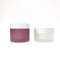 Pot cosmétique en plastique dépoli de 250 ml pour gommage corporel mat coloré avec couvercle en plastique noir