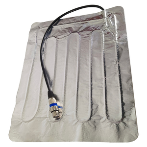 แผ่นทำความร้อนซิลิโคนแบบพับได้ 12V DC สำหรับกระเป๋าส่งอาหาร แผ่นทำความร้อนพิซซ่า สำหรับอุ่นอาหาร - Product Image 5