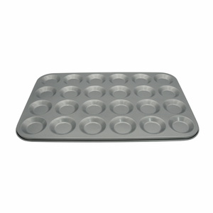 Moule à mini-tartes 24 cavités, revêtement antiadhésif durable pour la cuisson au four. Petits pâtisseries, muffins et gâteaux - Product Image 1