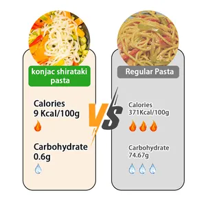 0 Fett Keto Pasta Konjac Nudeln Gluten Free China Hersteller Yam Nudeln Niedrigster Kohlenhydrat Exporteur Konnyaku Nudeln