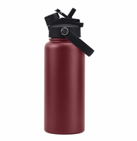 Botol Air Stainless Steel 1000ml dengan Logo Custom, 32 oz, Dinding Ganda, Vakum, untuk Memancing, Bepergian, dan Olahraga Luar Ruangan