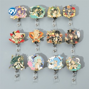 Genshined ajustable ID Badge Holder Anime Metal Clip Anti-Lost Card Game Accesorios - Product Image 1
