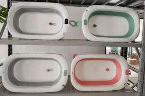 Vente chaude PP + TPE Enfants <span class=keywords><strong>Baignoire</strong></span> Tapis Bassin Ensemble Pliant En Plastique <span class=keywords><strong>Baignoire</strong></span> Bébé Affichage De La Température <span class=keywords><strong>Pliable</strong></span> Bébé <span class=keywords><strong>Baignoire</strong></span> - Product Image 2