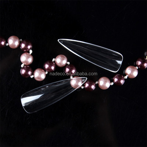 Stiletto recto para salón, Stiletto acrílico Artificial afilado, tipo francés, larga prensa falsa en puntas <span class=keywords><strong>de</strong></span> <span class=keywords><strong>uñas</strong></span> <span class=keywords><strong>de</strong></span> Gel, 4XL, No C - Product Image 5