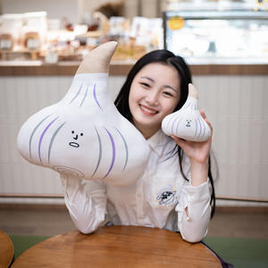 Cuscino a Forma di <span class=keywords><strong>Aglio</strong></span> Carino in Stile Coreano, Peluche di Frutta e Verdura, Bambola per Dormire per Ragazze - Product Image 2