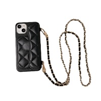 Étui de téléphone en cuir avec lanière Minibook Factory pour iPhone 17, étui de luxe professionnel avec porte-cartes pour iPhone 14 17 Pro