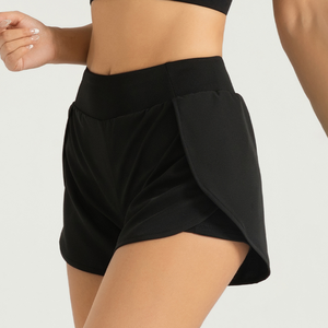 2024 nuovi <span class=keywords><strong>pantaloncini</strong></span> da Yoga in tessuto spazzolato con cuciture accartocciate <span class=keywords><strong>pantaloncini</strong></span> da allenamento per motociclista da corsa con Logo personalizzato <span class=keywords><strong>pantaloncini</strong></span> da <span class=keywords><strong>donna</strong></span> - Product Image 5