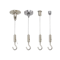 Kit de fixation de câbles de construction standard AiSi en acier inoxydable, services de soudage, découpe et pliage pour éclairages de plafond à câbles