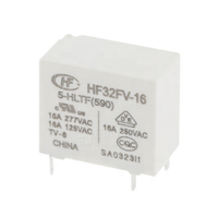 Relais Hongfa d'origine HF32FV-16-5-HLTF HF32FV-16-12-HLTF HF32FV-16-24-HLTF 16A 5V 12V 24V Relais d'alimentation CC pour maison intelligente