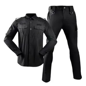 Men's Outdoor Hunting Shirts + Pants Tactical Camping Quick Dry Detachable Combat Guard Uniform Suits
