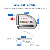 Verrou de disque antivol de haute qualité en alliage d'aluminium imperméable pour moto, vélo, scooter électrique