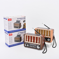 Radio Portátil Retro de 3 Bandas FM/AM/SW, Bluetooth, USB Recargable/Carga DC 5V, Altavoz Solar para Uso en Exteriores/Hogar TG-2501S