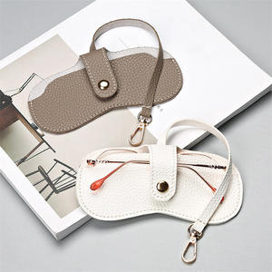 Draagbare PU lederen brillenhoesje lasergravering creatieve zakelijke promotionele geschenken - Product Image 3