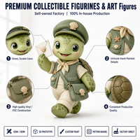Figurine de tortue marine personnalisée, jouet en vinyle, OEM ODM, figurine d'action de collection, produit d'usine de collection