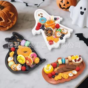 Pengzhan Halloween Serving <b>Tray</b> Wooden Decorative <b>Snack</b> Plate For Party Food Display - Product Image 3