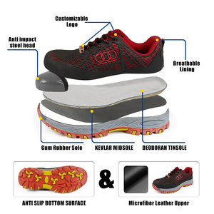 Scarpe Antinfortunistiche Industriali Leggere Calzature Protettive Antiurto Antiperforazione Suola in TPR per Edilizia - Product Image 2