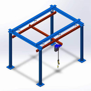<span class=keywords><strong>2</strong></span> طن ضوء واجب المحمول KBK نظام السكك الحديدية KBK تعليق رافعة علوي - Product Image 1