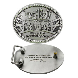 Boucle de ceinture personnalisée moderne en émail souple, sérigraphiée, en métal vieilli, à la mode, avec motifs amusants '<span class=keywords><strong>Sister</strong></span> Happy Girls Run' pour femmes - Product Image 4