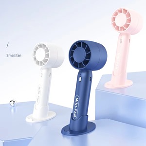 Ventilateur portable mini T-10 avec 3 vitesses, batterie rechargeable, support de téléphone portable chinois pour bureau, voiture et hôtel - Product Image 3