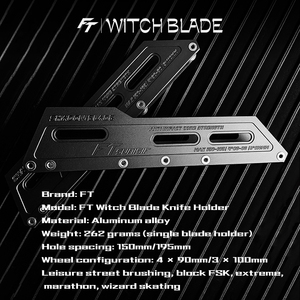 Patines en Línea OEM Witchblade Rocker Frame, Patines Urbanos Freestyle, Aluminio Técnico CNC, Ligeros, Profesionales, <span class=keywords><strong>Banana</strong></span> - Product Image 3