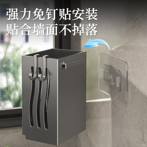 Soporte cuadrado de acero inoxidable para palillos, estante de drenaje montado en la pared para almacenamiento de cucharas y palillos de cocina JZW 087 - Product Image 5