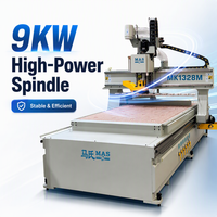 Machine de nesting CNC économique 3 axes MAS MK1328M avec broche 9KW et contrôleur LNC Taïwan pour la fabrication de meubles et de panneaux