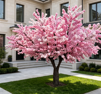 Guirlande de glycine blanche artificielle pour décoration de mariage en gros, fleurs de cerisier suspendues au plafond
