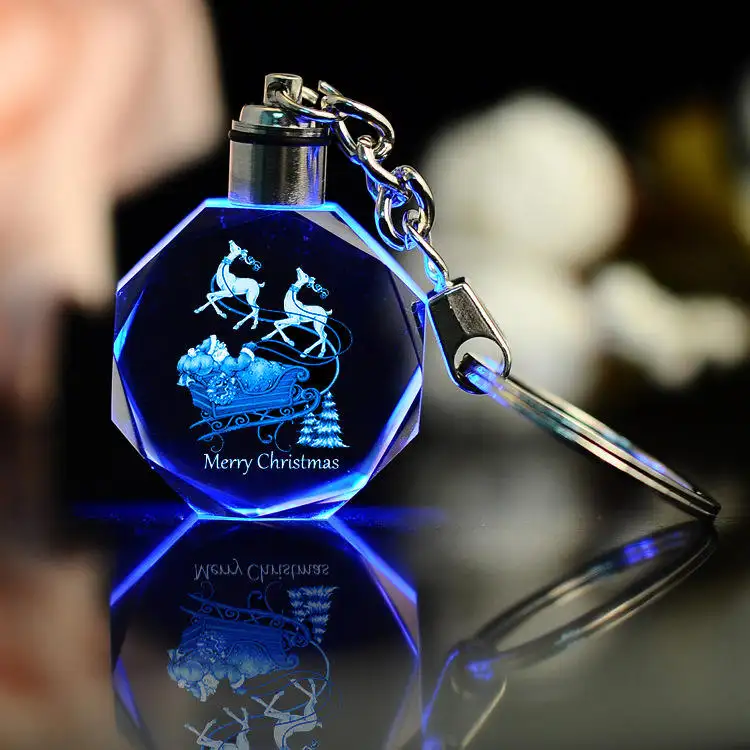 Honor Of Crystal Led Keychain Party Souvenir Engraving Keychains Custom Crafts For Gift