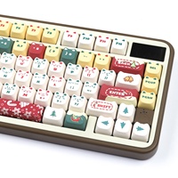Claviers magnétiques en forme de chaton de Noël MAO très mignons compatibles MAC pour claviers F99/104/F87/68/98 Chine