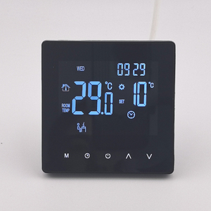 Termostato de pantalla táctil, <span class=keywords><strong>Digital</strong></span> con pantalla LED Periodo programable, Control de temperatura de calor y refrigeración Termostato Wifi - Product Image 3