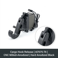 Mécanisme de dégagement de crochet de chargement pour drone CNC Al7075, système de largage de charge utile, livraison par servo, UAV de levage lourd, pièces personnalisées OEM
