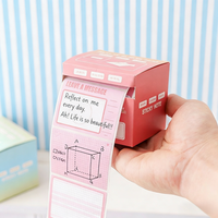 Juego de Rollos de Notas Adhesivas Personalizadas, con Papel Extraíble, Impresión Personalizada, Tamaño Personalizado, Almacenamiento en Rollo, Kit de Papelería de Oficina, Regalo