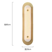 Applique murale LED moderne et contemporaine en marbre, luminaire créatif pour salon, chevet, chambre à coucher, hôtel, couloir