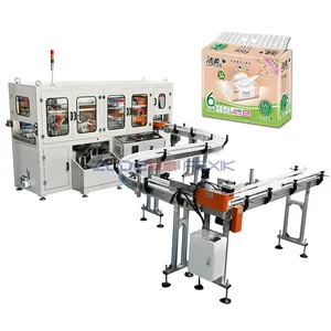 FEXIK Chine Fabricant Automatique Machine D'emballage De Regroupement De Tissus Faciaux Machine D'emballage De Papier De Soie Doux