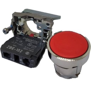 100% Original XB4 XB5 Metal Button <b>Switch</b> 22mm IP67 1NO Mushroom Style Flush Push Button Brand New In Box - Product Image 4