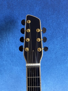 Yunzhi Handgefertigte <span class=keywords><strong>7</strong></span>-Saiten 16-Zoll Gypsy Akustikgitarre Geflammter Ahorn Hohlkorpus Originalfarbe Fichtendecke Ebenholzgriffbrett - Product Image 5