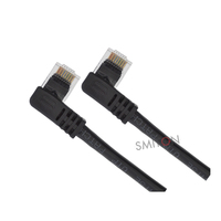 Câble d'extension Ethernet Cat 5 à 90 degrés pour usage intérieur, cordon de raccordement réseau Gigabit RJ45, cordon de raccordement LAN multi-angles à angle droit Cat5