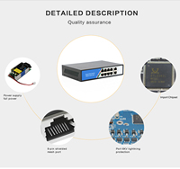 Switch Ethernet PoE de 250m, 4, 8, 9, 10, 16, 24, 32, 48 Puertos, 8 Puertos CCTV, No Administrado/Administrado, 48v para Cámaras IP Hikvision