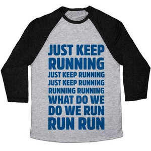 Just Keep Running Unisex Tri-Blend <b>Baseball</b> <b>Tee</b> - Product Image 5