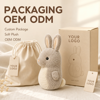 Peluche personnalisée Hippocampe Lapin – Tissu ultra doux, anti-stress, cadeau d'anniversaire, logo brodé, personnalisable en gros