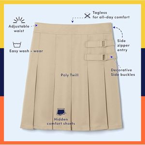 Jupe plissée pour filles French Toast, uniforme scolaire, tissu en coton Oxford - Product Image 5
