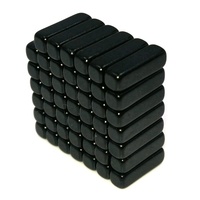 N42MEpoxy noir adhésif personnalisé magnétique multipolaire fort mini bande aimant
