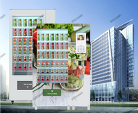 Machine intelligente pour distributeur automatique de fruits, réfrigérateur, avec écran tactile, pour publicité, auto-service, distributeur de salades, avec élévateur
