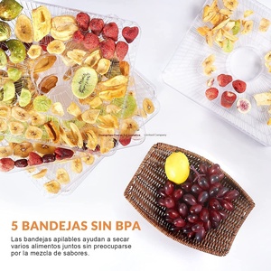 <span class=keywords><strong>Deshidratador</strong></span> de Alimentos de Plástico para Cocina de 5 y 8 Capas, Secador de Frutas y Verduras Pequeño, <span class=keywords><strong>Deshidratador</strong></span> de Alimentos para Mascotas y Snacks - Product Image 3