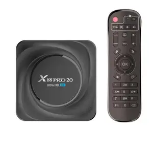 X88 Pro 20 set top box rk3566 Android 11 dual band WiFi BT TV box