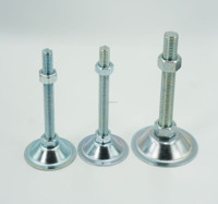 Pieds de nivellement anti-vibration robustes pour machines et équipements industriels en alliage d'aluminium et niveleur de jambe en métal