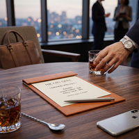 Fournisseur d'importation de couvertures de menu en cuir PU minces, de carnets de menu pour restaurants et de supports de menu en gros